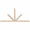 Ekena Millwork Saratoga Smooth Timber Gable Bracket, Douglas Fir, 84"W x 56"H x 1 1/2"D x 3 1/2"F, 16/12 Pitch GBW084X56X0204SAR00SDF - alternate 3